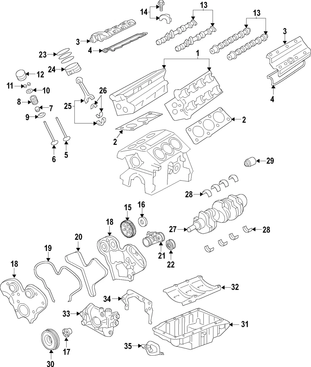 Camshaft Exh - GM (24456976)