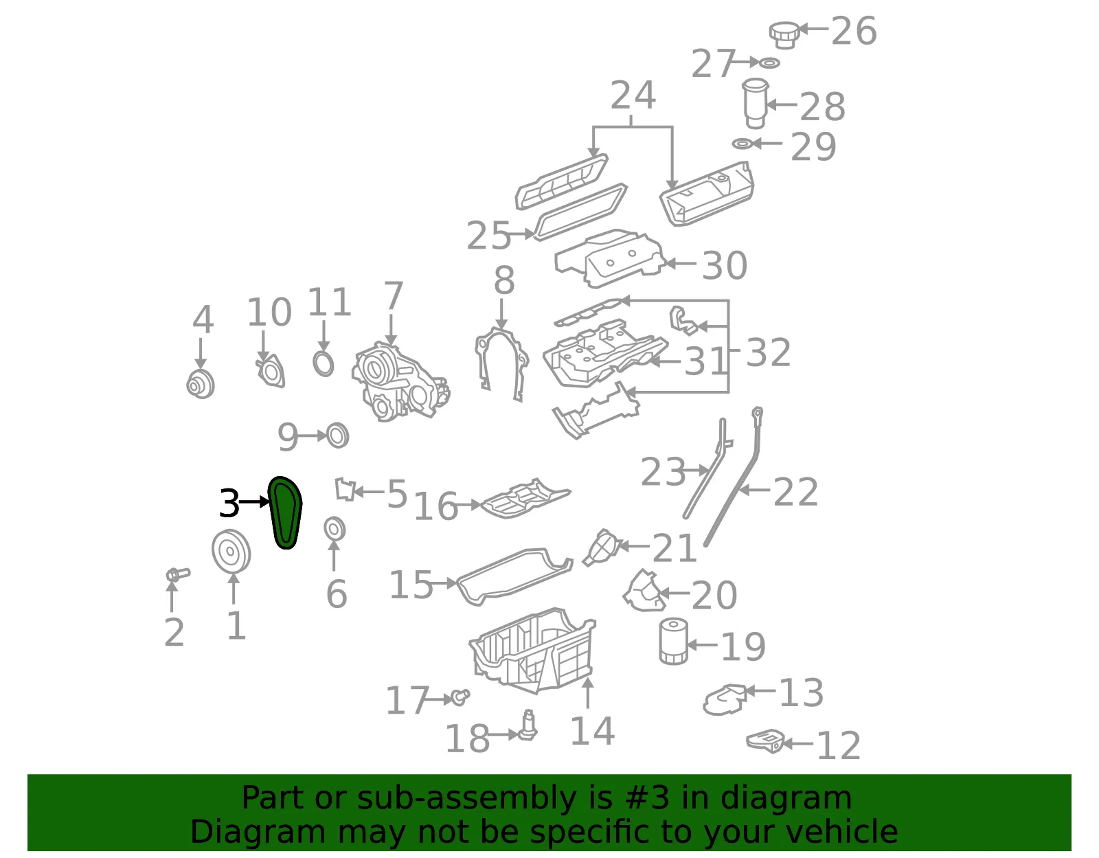 Timing Chain - GM (24506090) - view 4