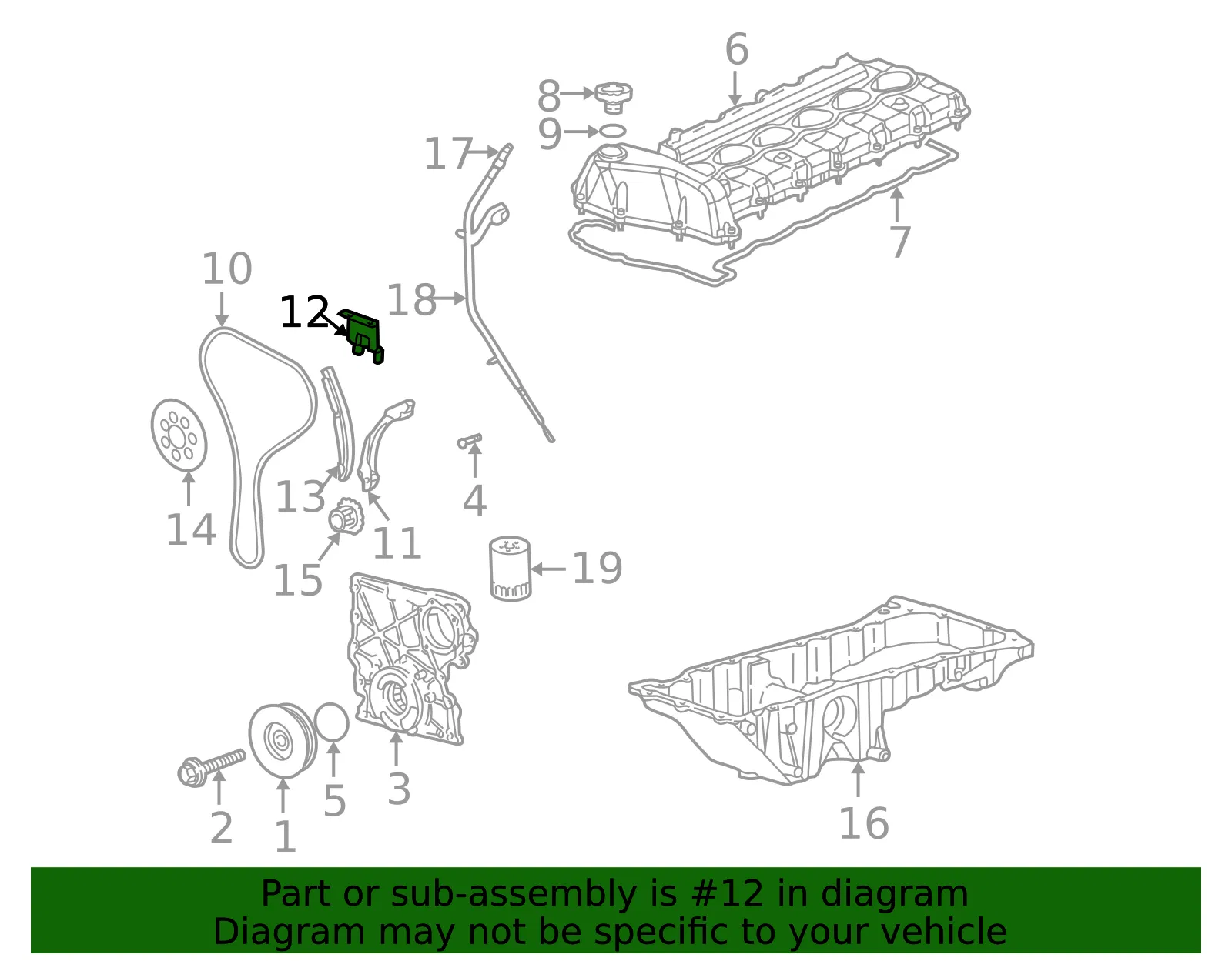 Engine Timing Chain Guide - ACDelco (24577380) - view 2
