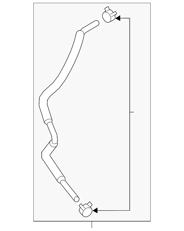 Automatic Transmission Oil Cooler Hose - Kia (25414-4R500)