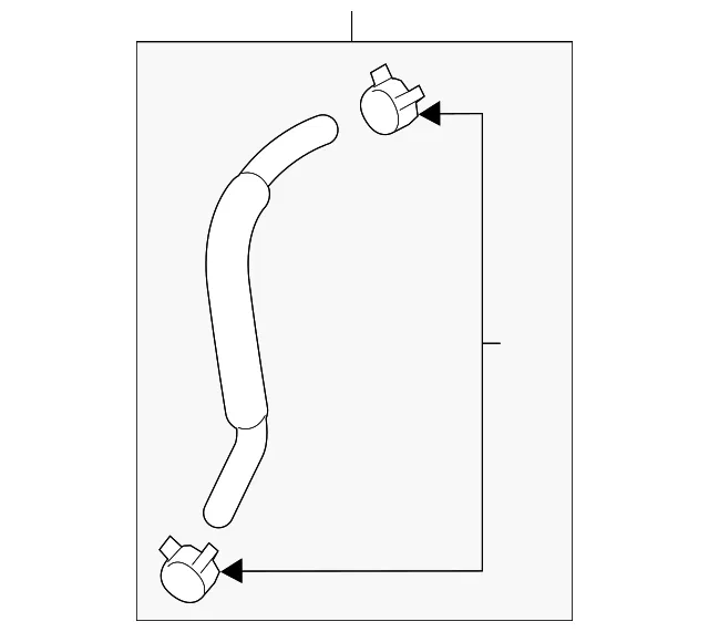 Automatic Transmission Oil Cooler Hose - Kia (25415-4R500)