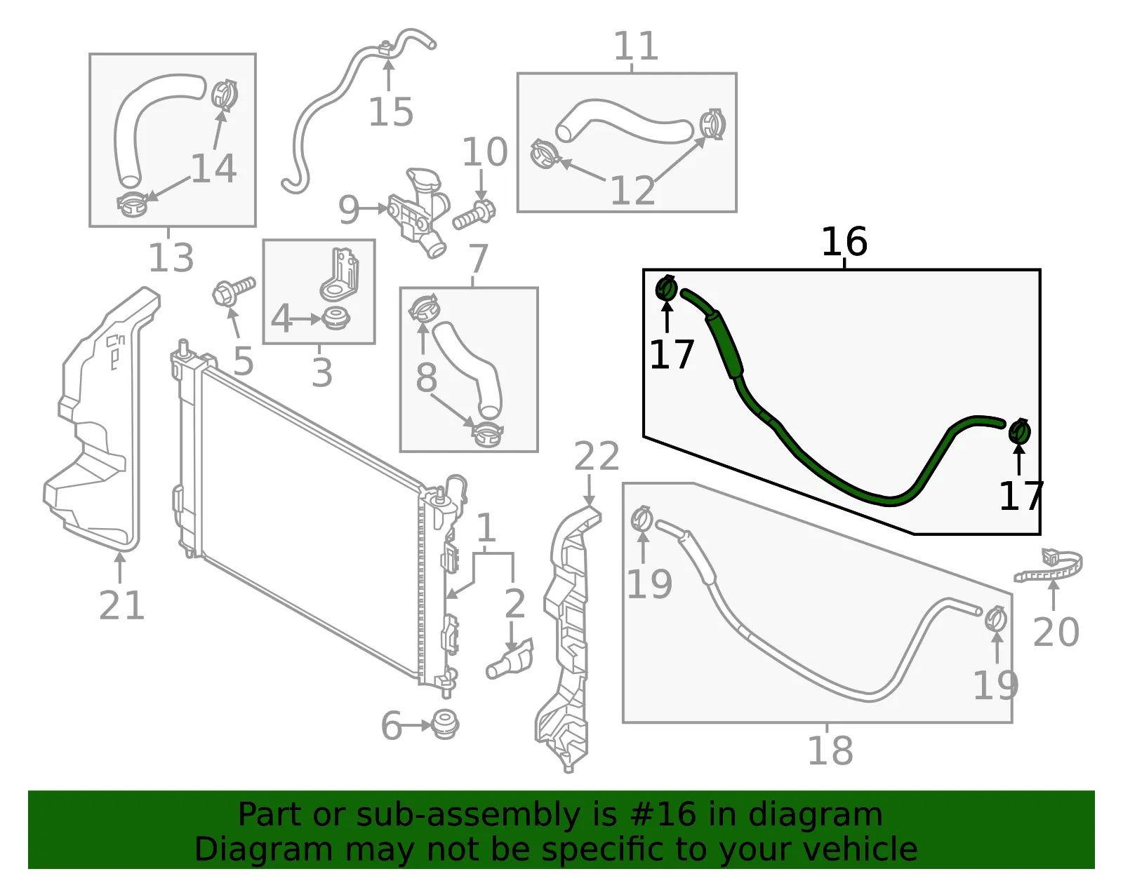 Engine Coolant Pipe - Kia (25451-B2250) - view 2
