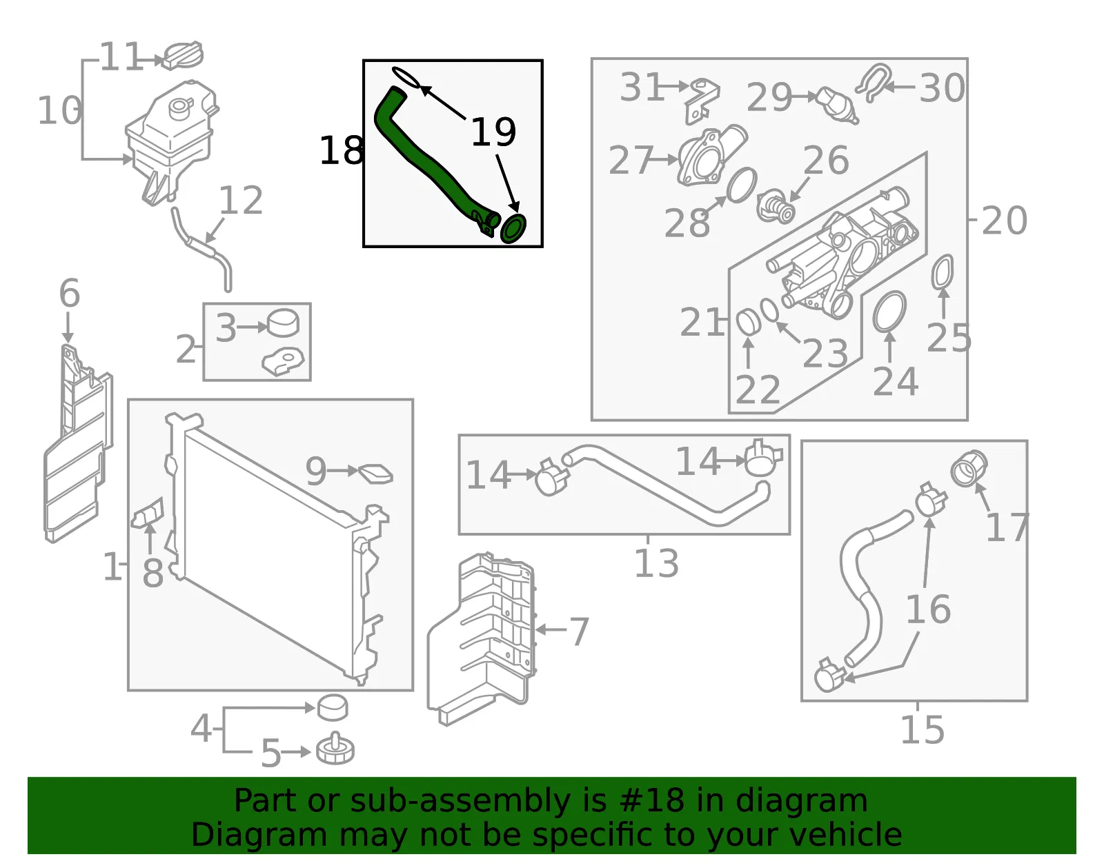 Engine Coolant Pipe - Kia (25460-2G800) - view 2