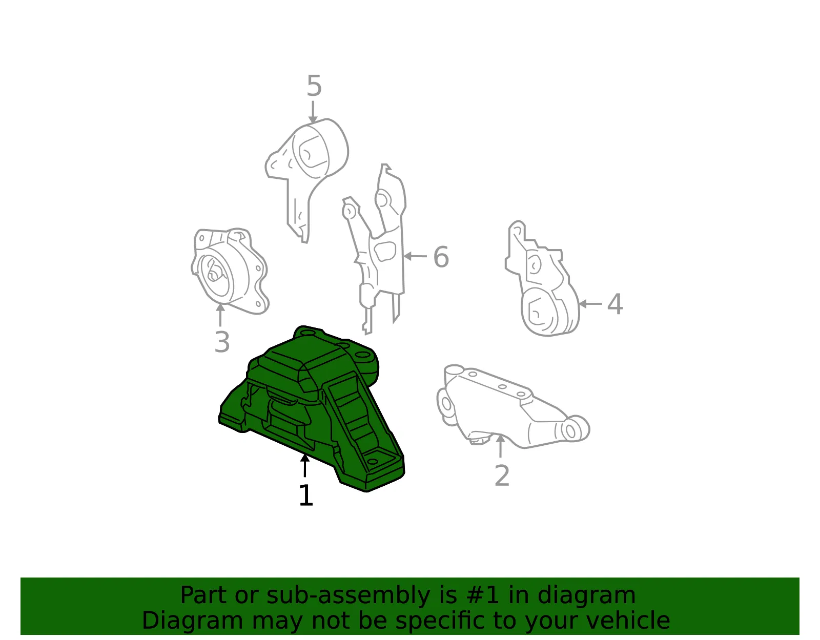 Engine Mount - ACDelco (25852869) - view 3