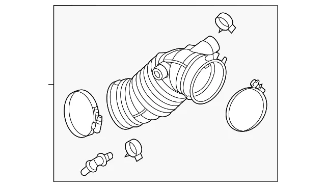 Engine Air Intake Hose - Kia (28130-L1200)