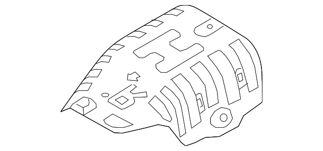 Exhaust Manifold Heat Shield - Kia (28525-2G240)