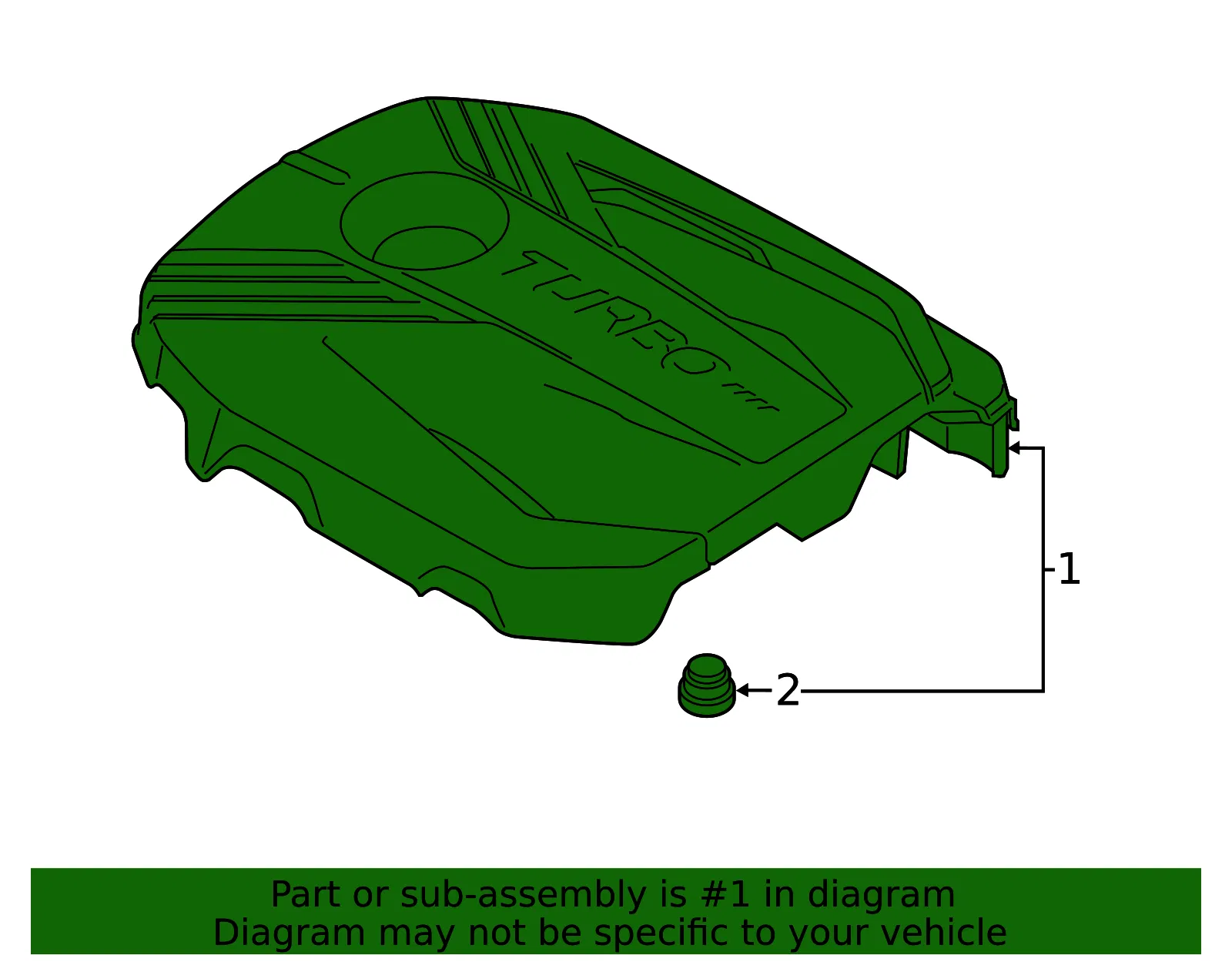 Engine Cover - Kia (29240-2B220) - view 2