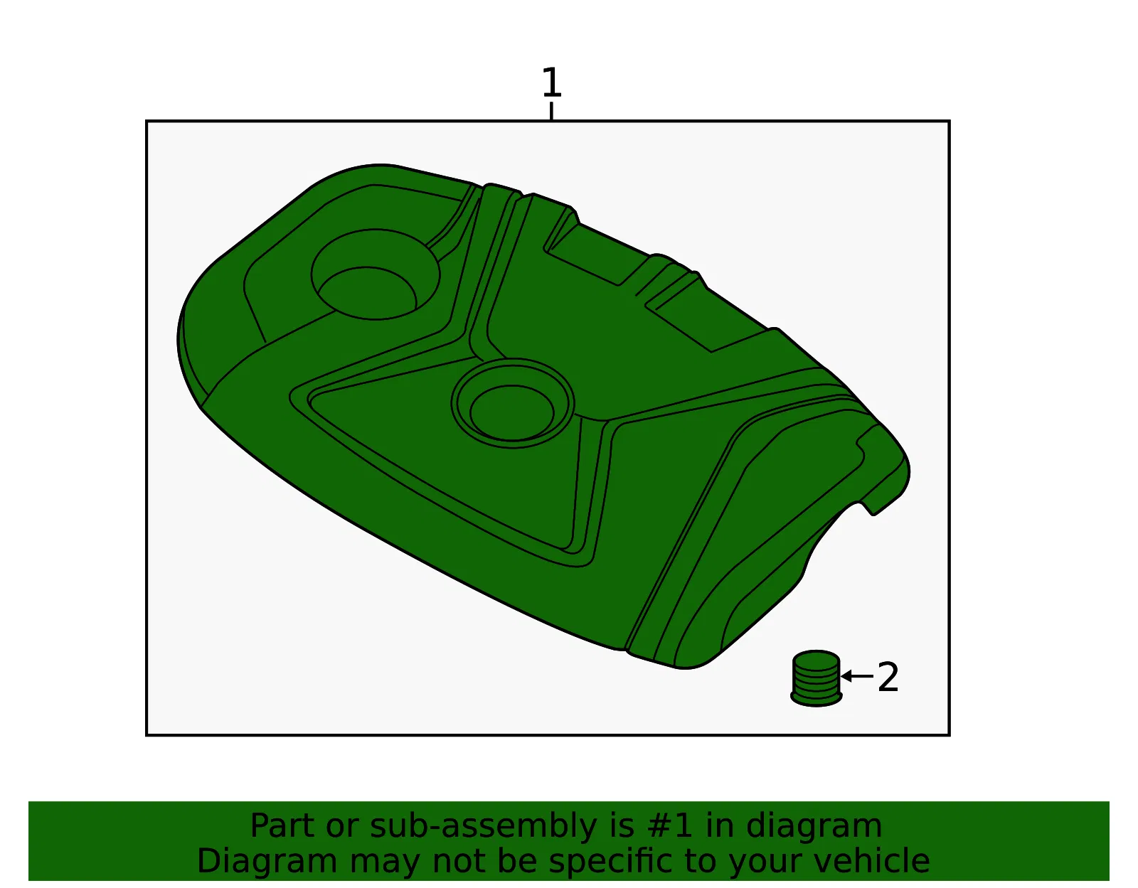 Engine Cover - Kia (29240-2E000) - view 2
