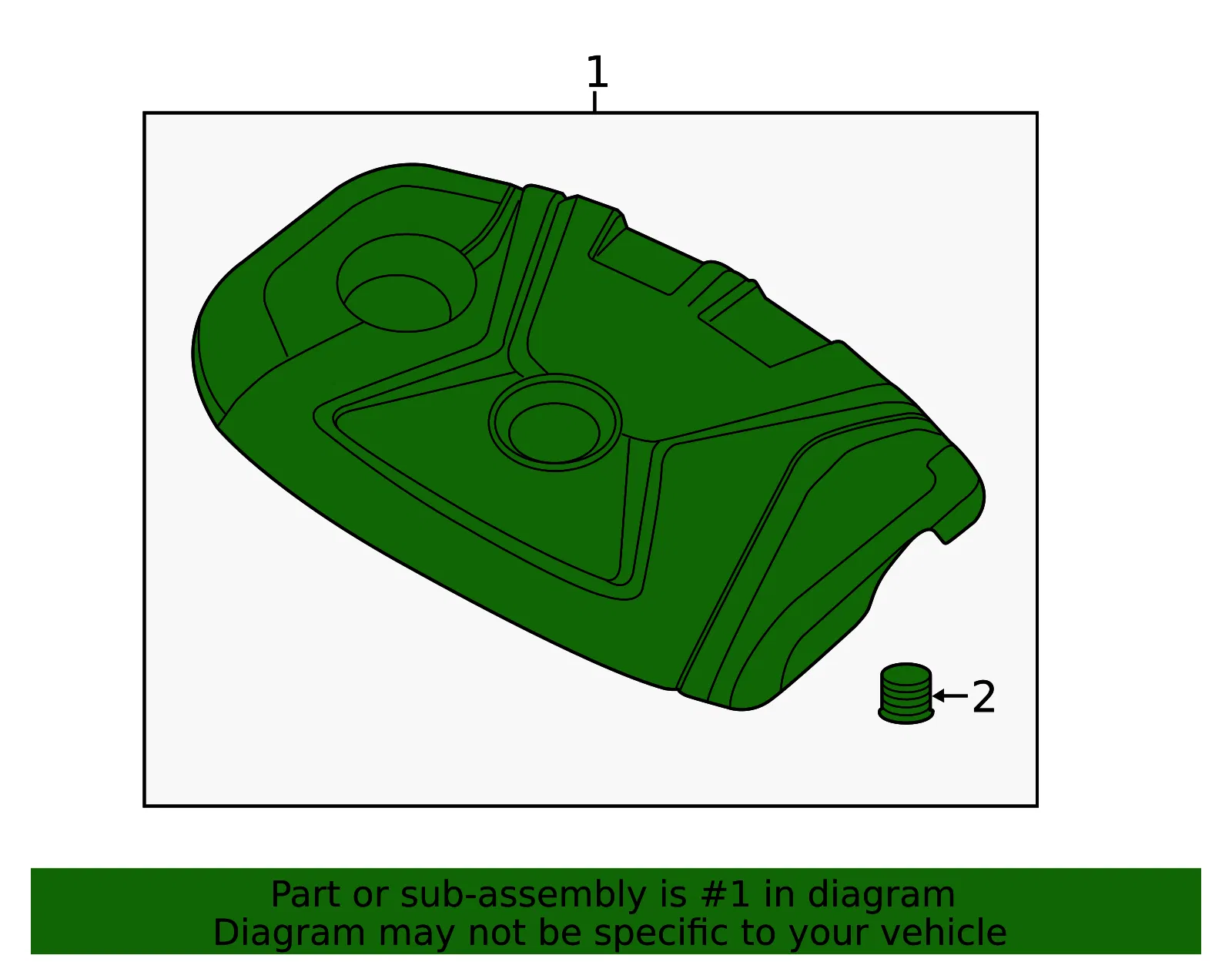 Engine Cover - Kia (29240-2E060) - view 2