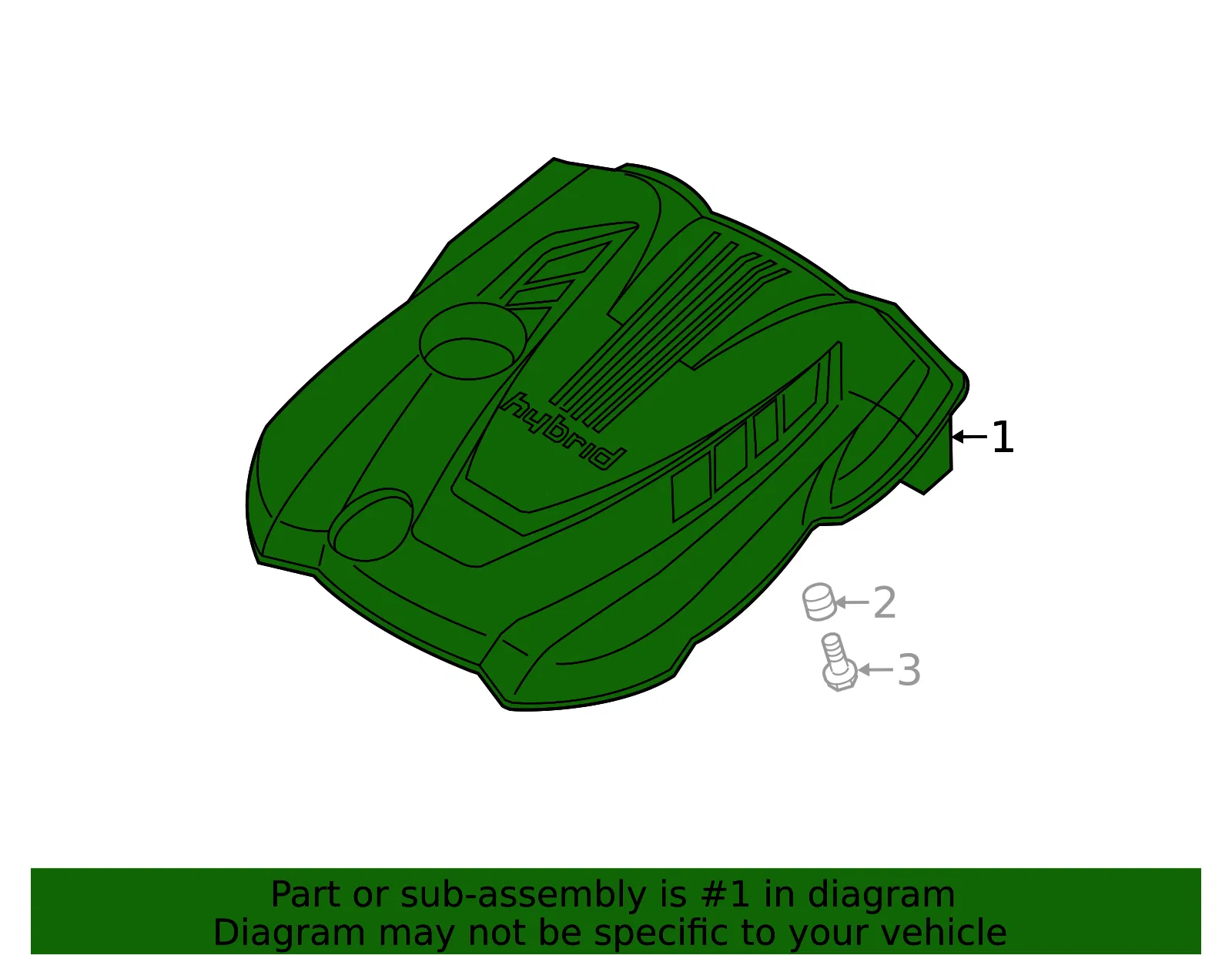 Engine Cover - Kia (29240-2G710) - view 2