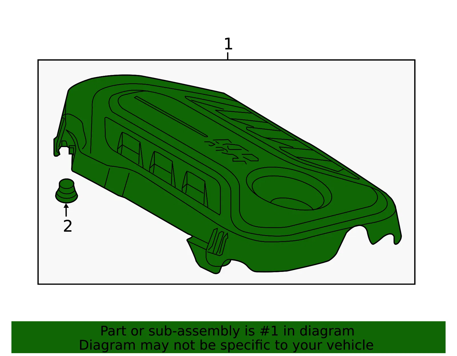 Engine Cover - Kia (29240-2GTA0) - view 2