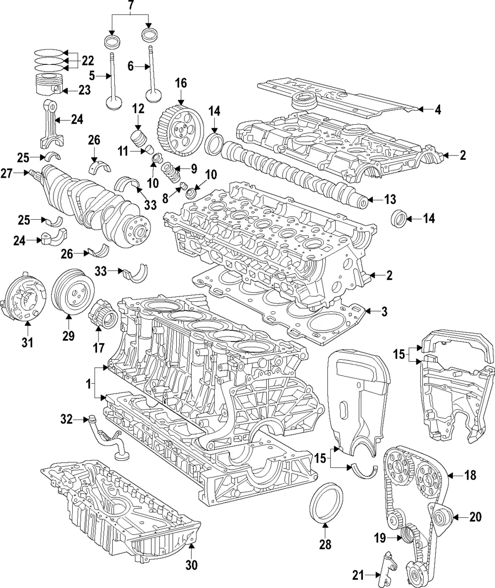 Engine Timing Set - Volvo (30758261) - view 2