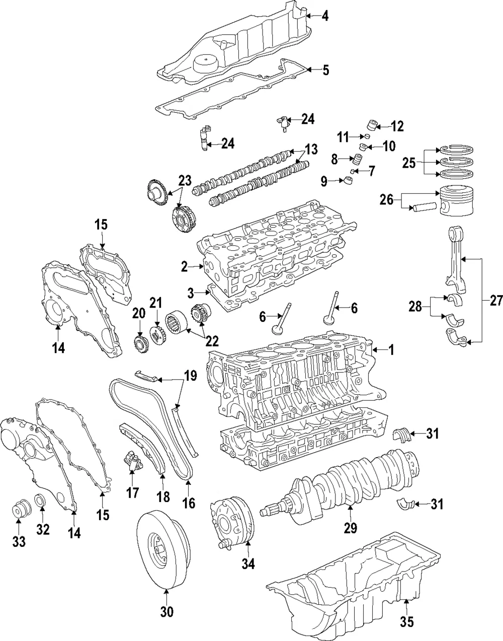 Engine Timing Set - Volvo (30759065) - view 2