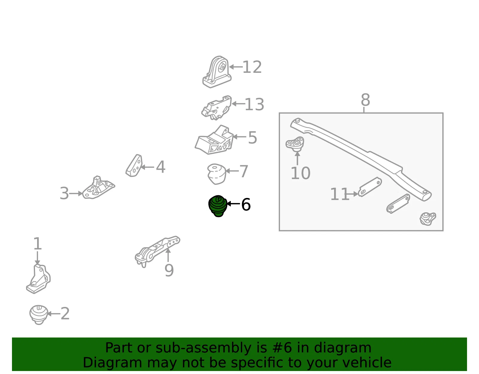 Engine Mount Support Bracket - Volvo (30778951) - view 3