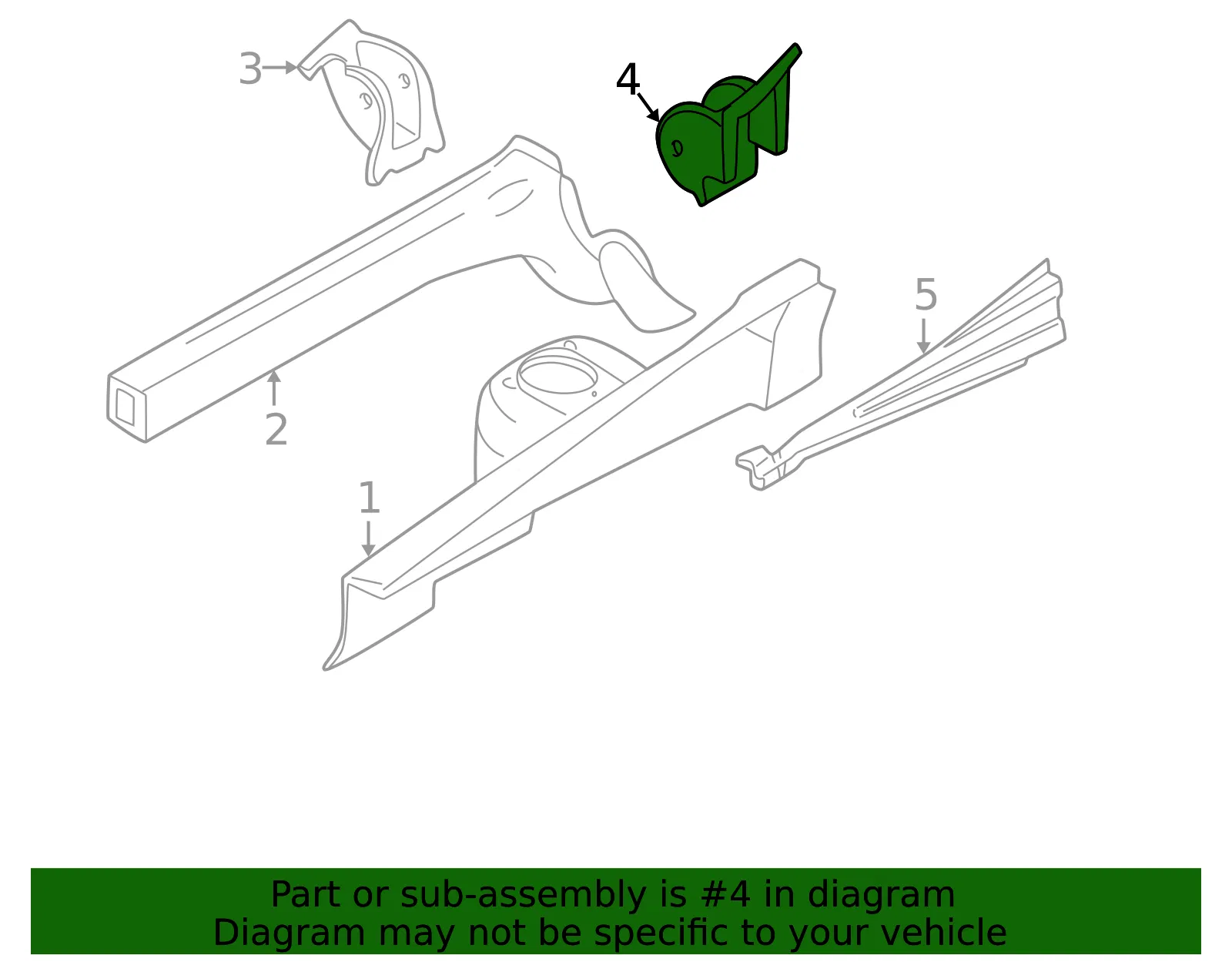 Engine Bracket - Driver's Side (LH) - Volvo (30872700) - view 2