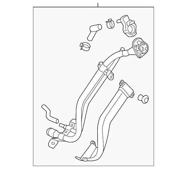 Fuel Tank Filler Neck - Kia (31030-A7550)