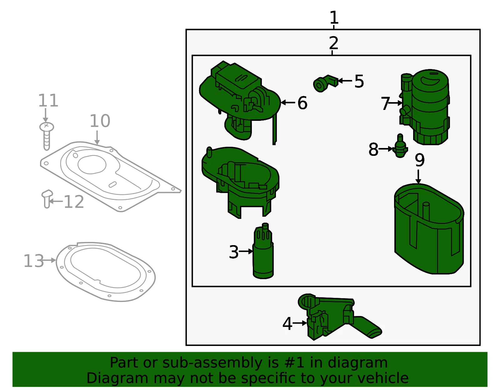 Fuel Pump Assembly - Kia (31110-E6000) - view 2