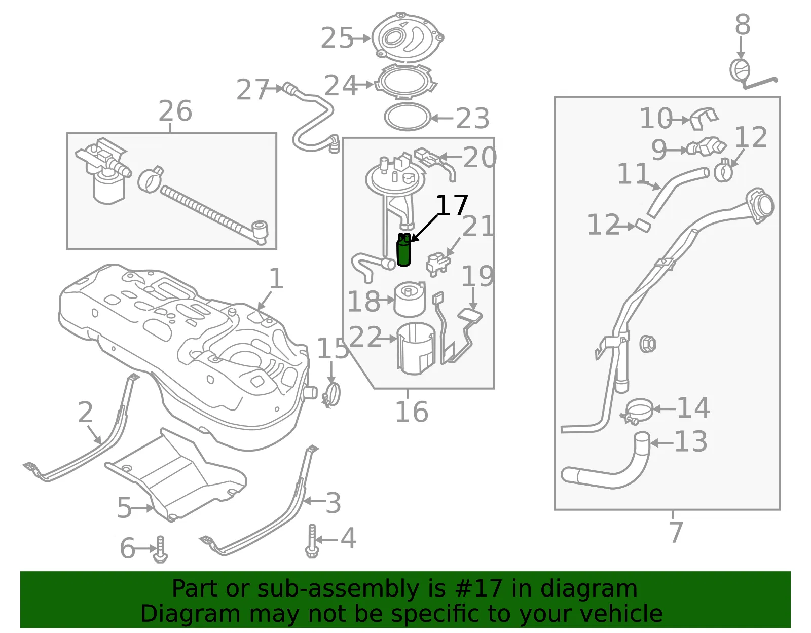 Fuel Pump - Kia (31111-2W050) - view 2
