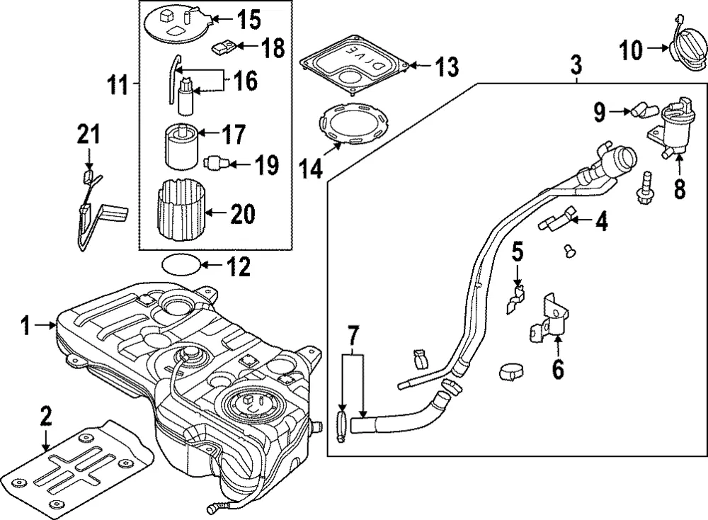 Fuel Tank - Kia (31150-N9500)