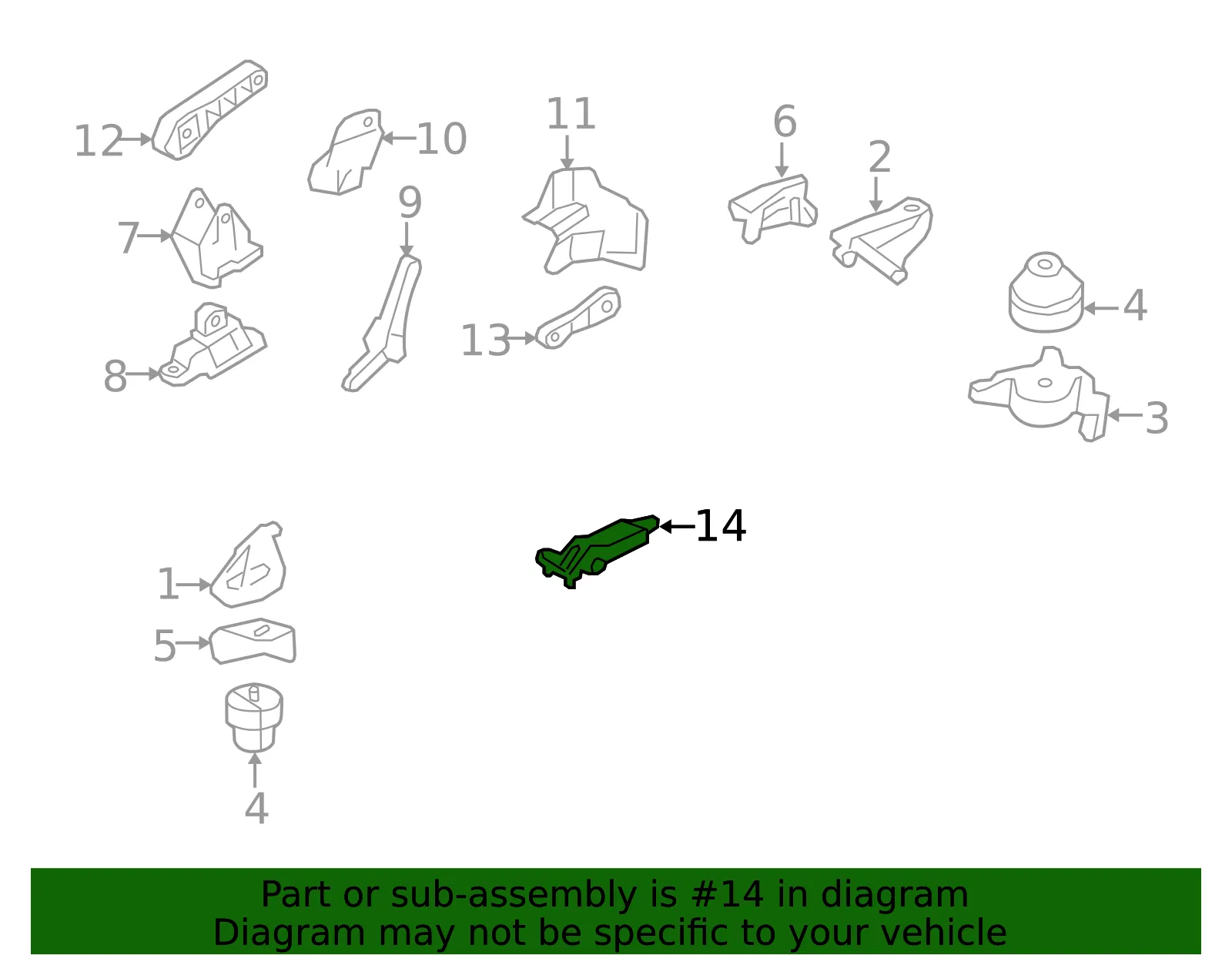 Engine Mount - Volvo (31200242) - view 3