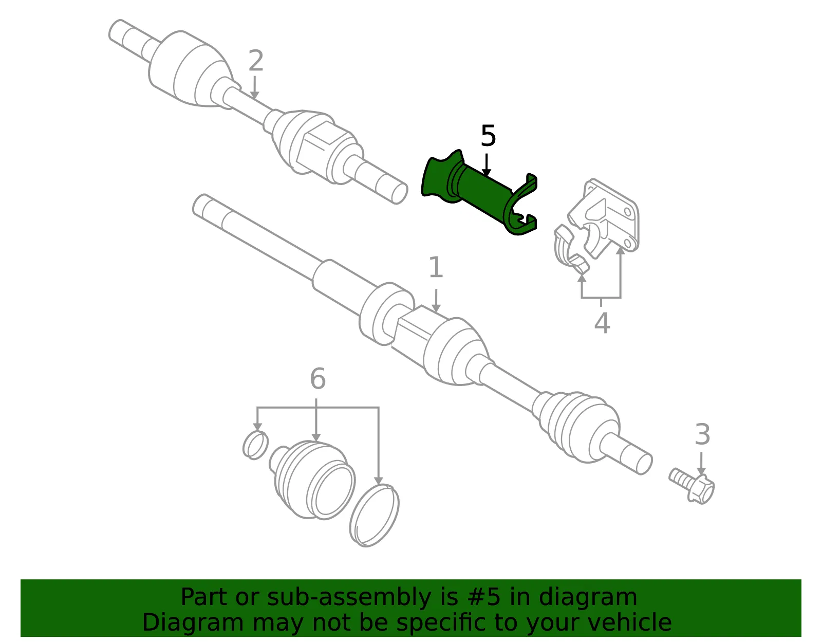 Cv Axle Retainer Plate - Volvo (31256041) - view 2