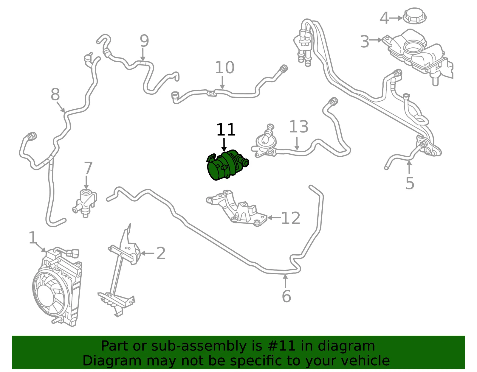 Water Pump - Volvo (31338384) - view 2