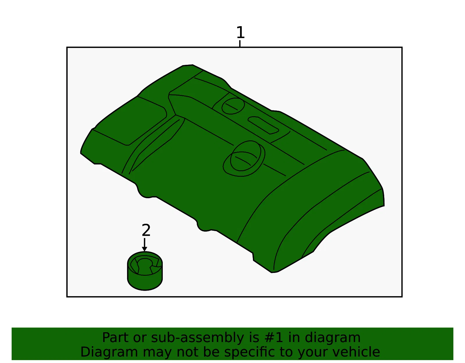 Engine Cover - Volvo (31338797) - view 2