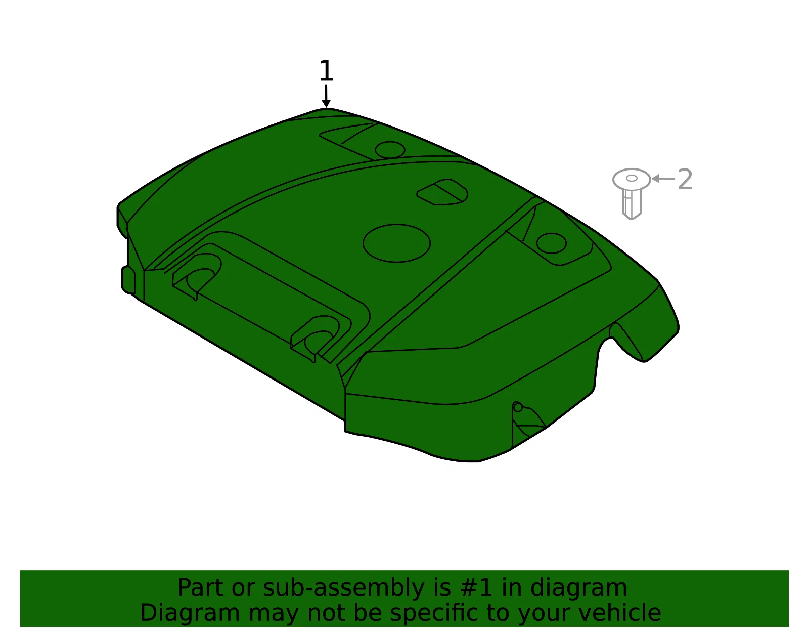 Engine Cover - Volvo (31368886) - view 3