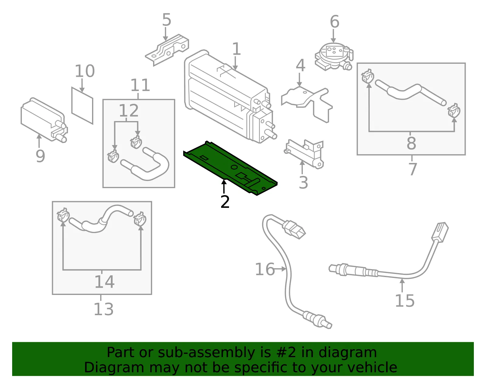 Vapor Canister Protector - Kia (31425-2T500) - view 2