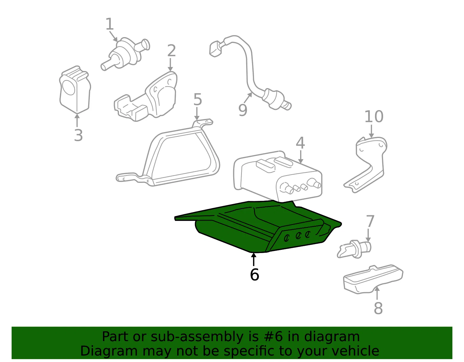 Vapor Canister Protector - Kia (31425-3C500) - view 2
