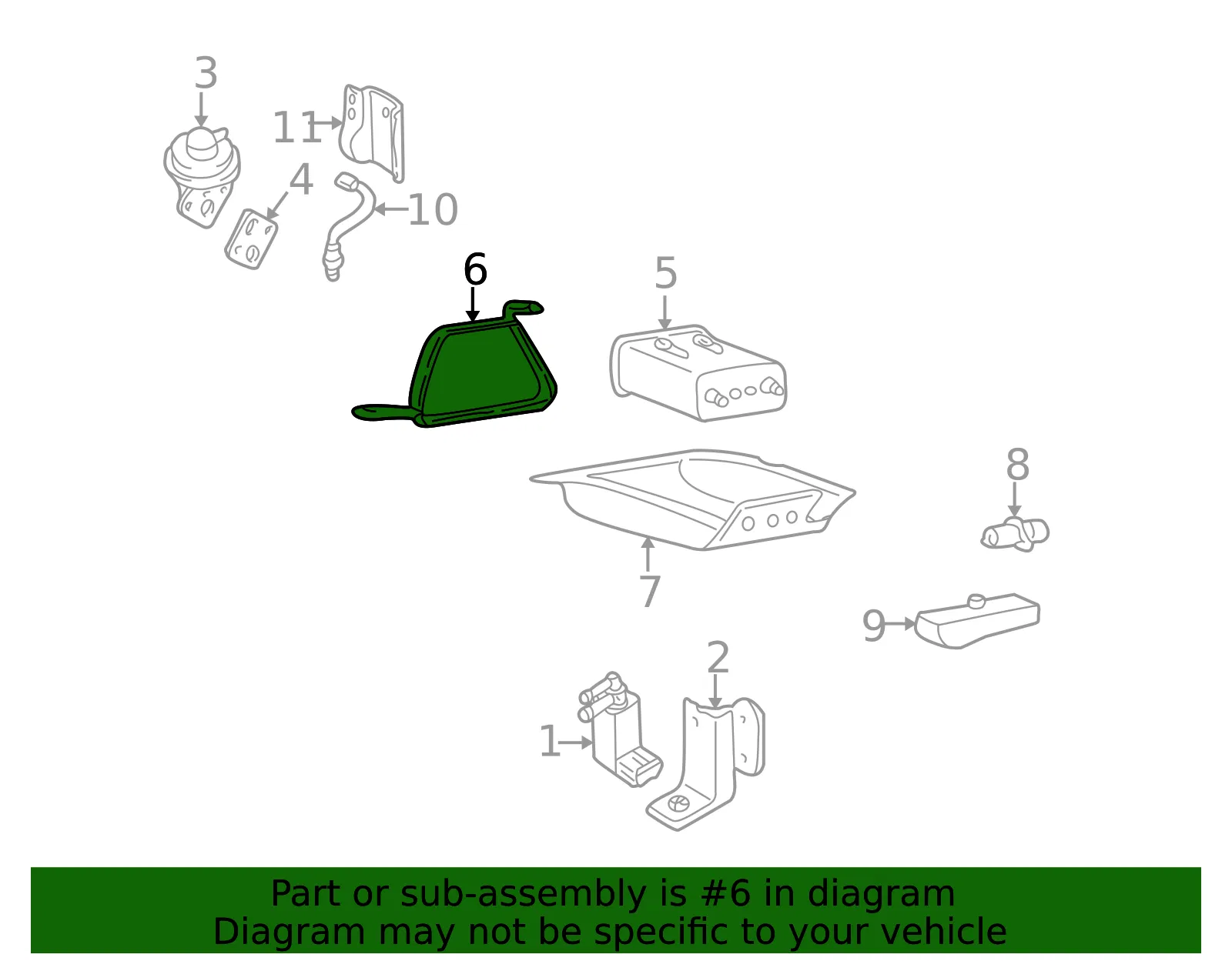 Vapor Canister Holder - Kia (31450-38100) - view 2