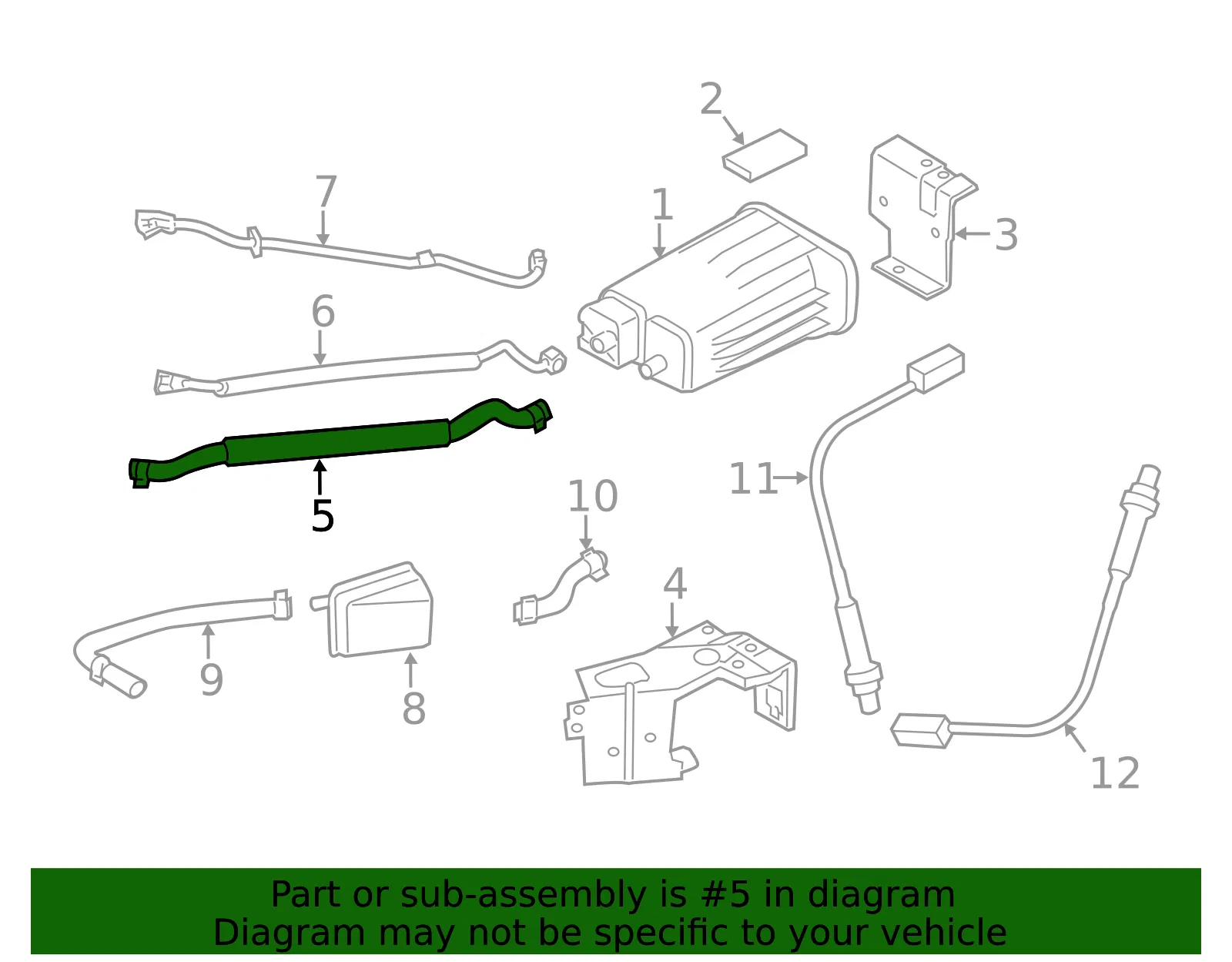 Canister Hose - Kia (31455-1M650) - view 2