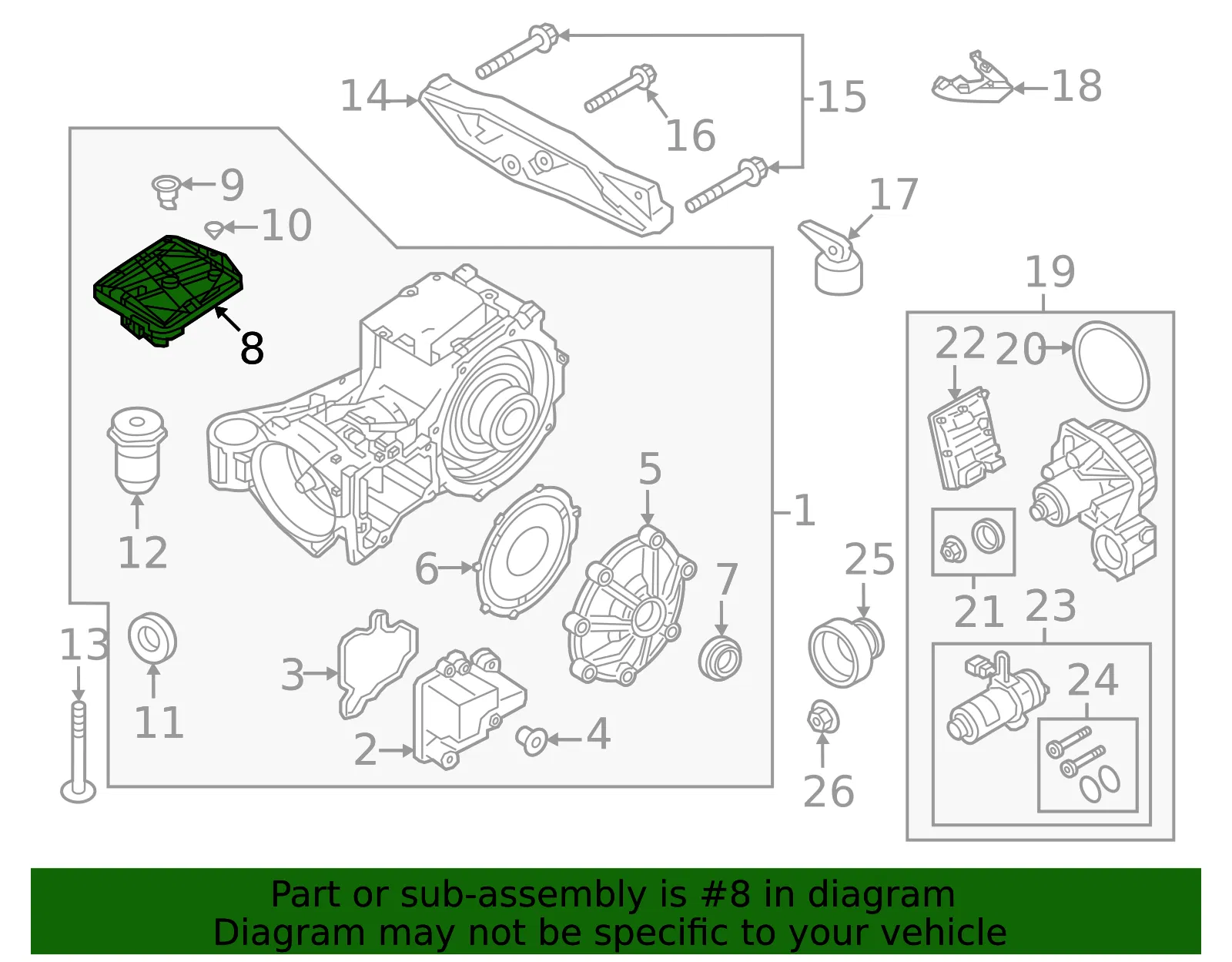 Differential Cover - Volvo (31492917) - view 2