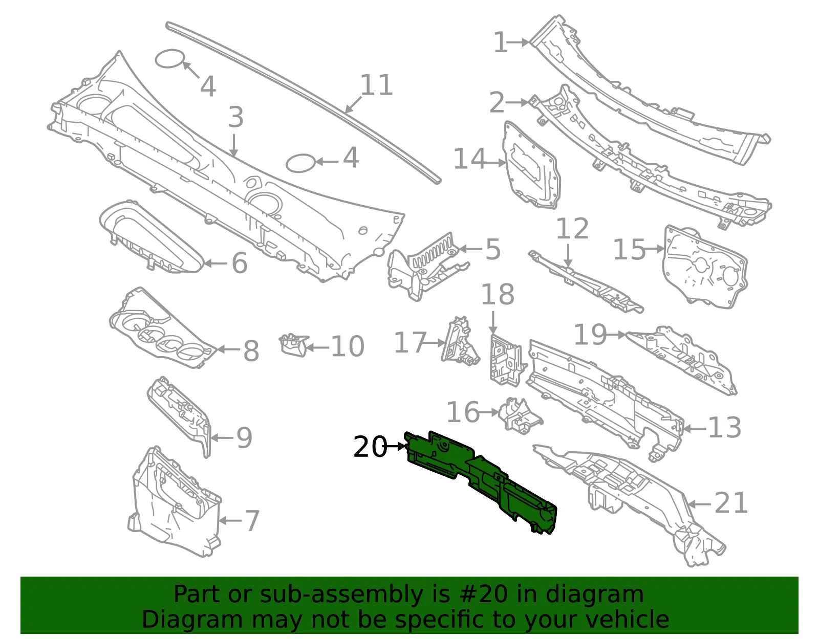 Engine Compartment Insulation - Volvo (32132816) - view 2