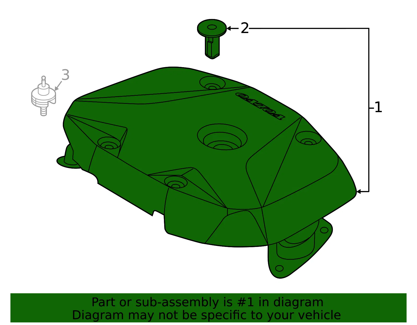 Engine Cover - Volvo (32138305) - view 2