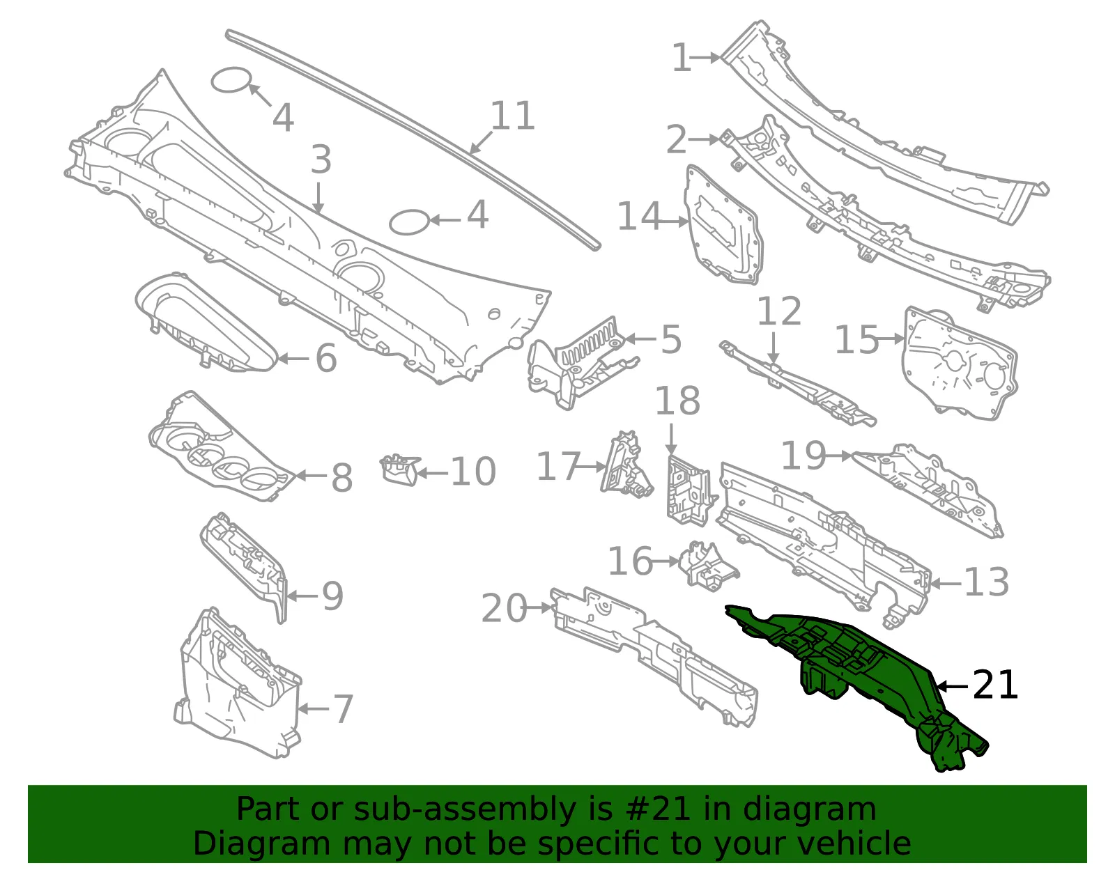 Engine Compartment Insulation - Volvo (32244676) - view 2