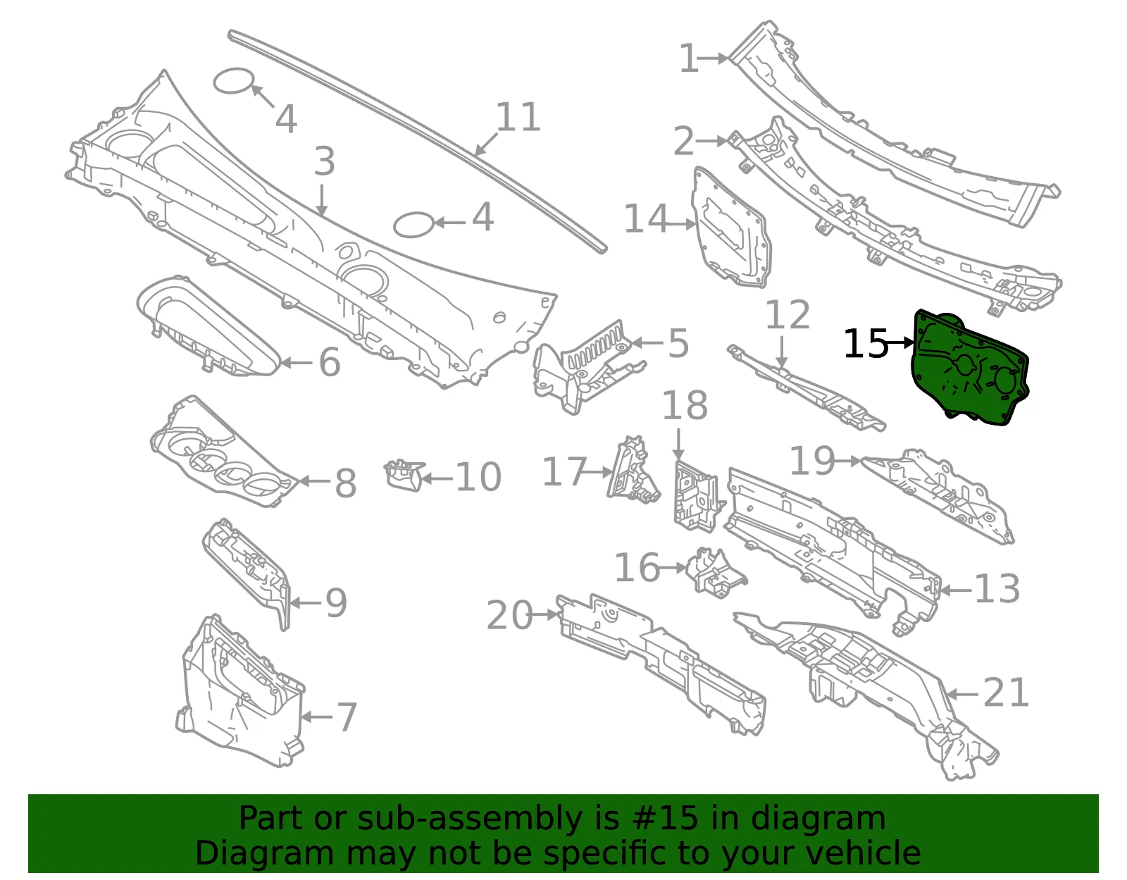 Engine Compartment Insulation - Volvo (32297616) - view 2