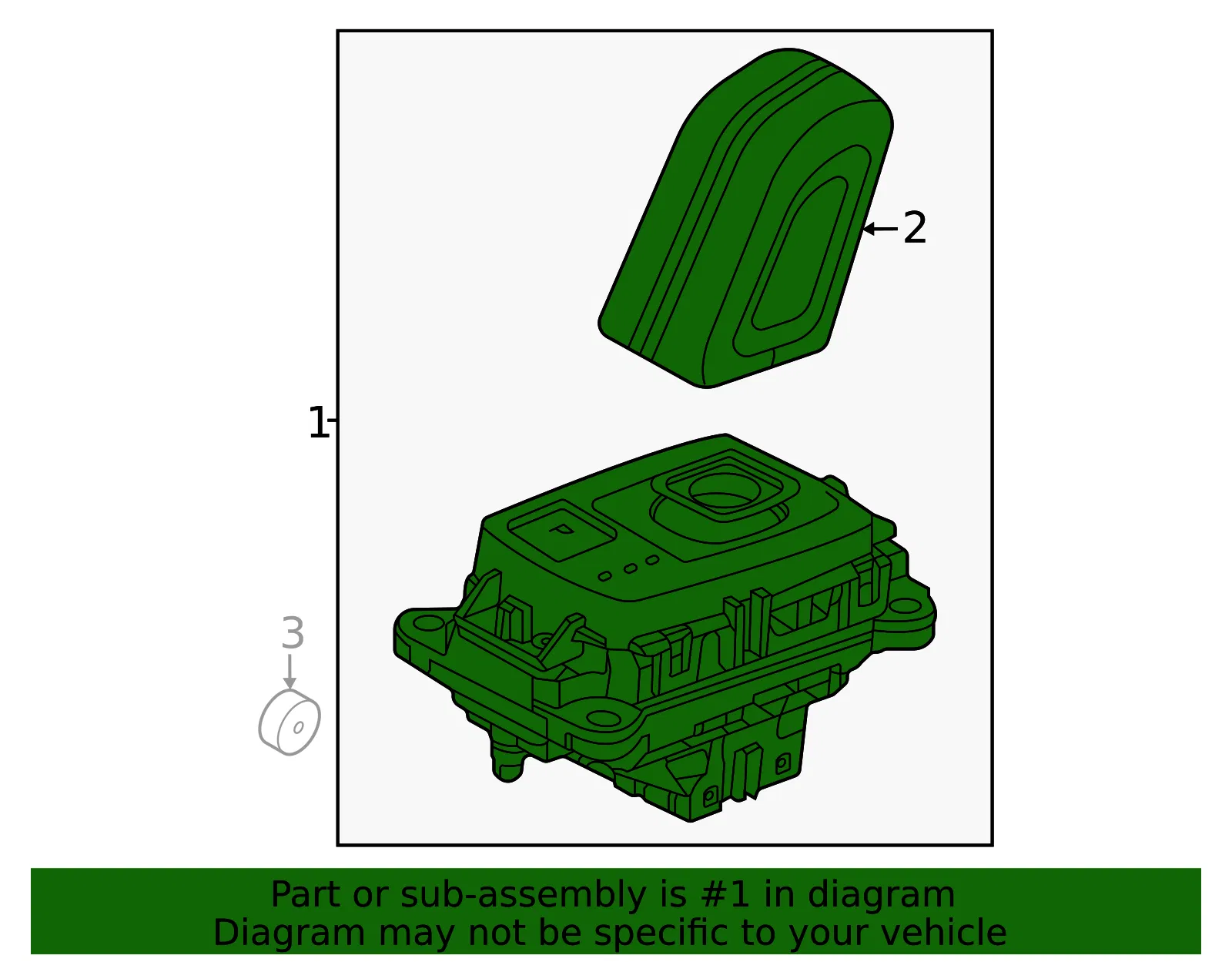 Shifter Assembly - Volvo (32324875) - view 2