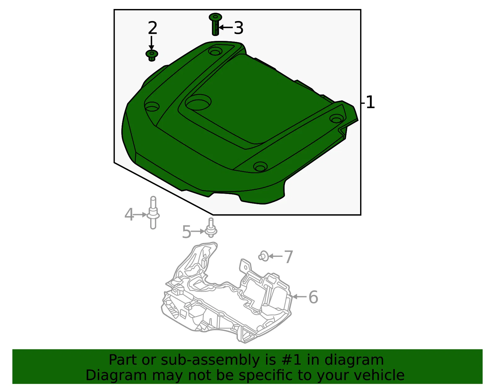 Engine Cover - Volvo (32335545) - view 2