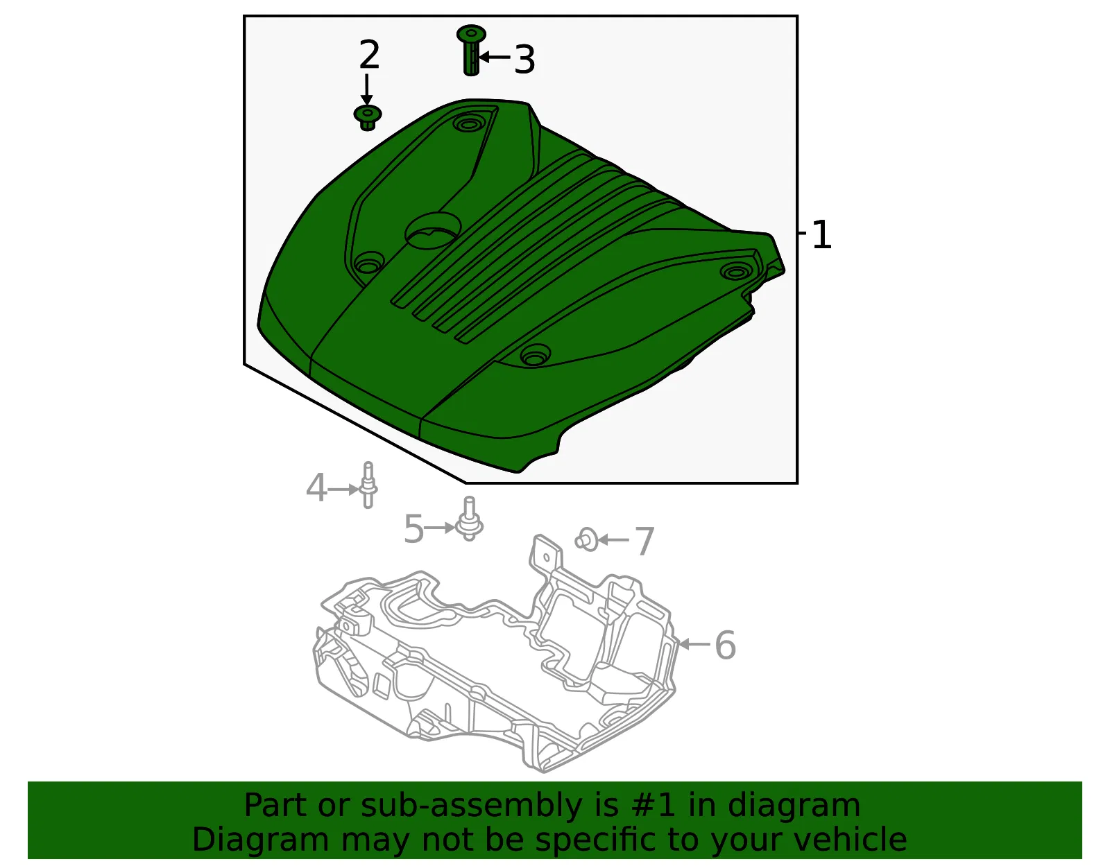 Engine Cover - Volvo (32411015) - view 2