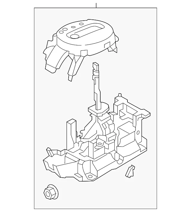 Automatic Transmission Shift Lever - Nissan (34901-3LM0A)