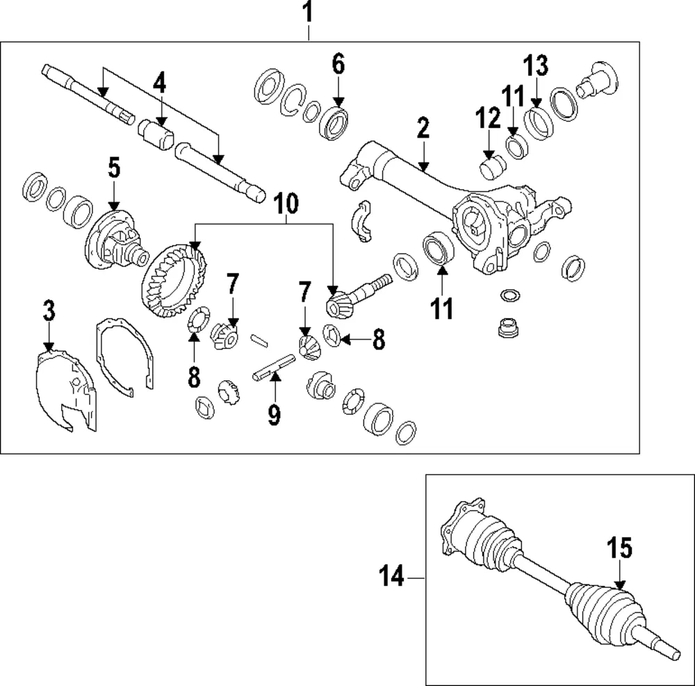 Differential Crush Sleeve - Nissan (38166-EA000)