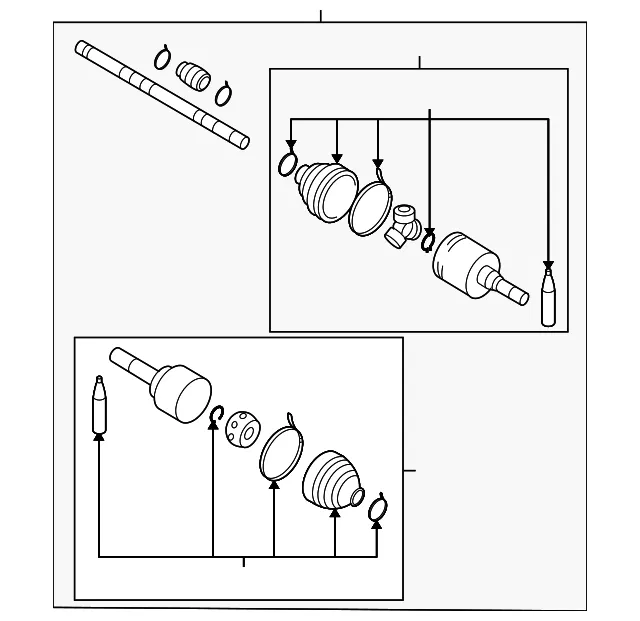 Axle Assembly - Passenger Side (RH) - Nissan (39100-3HC0A)