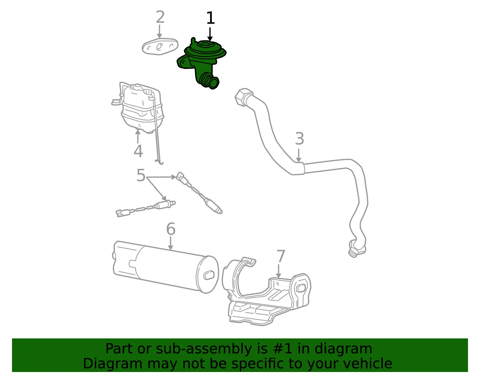 Exhaust Gas Re-Circulation (Egr) Valve - Ford (3C3Z-9P458-AA) - view 5