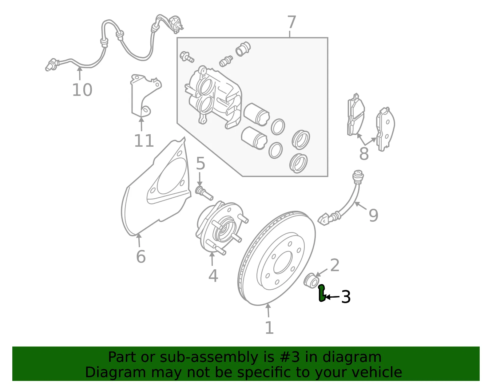Axle Nut Cotter Pin - Nissan (40073-0L700) - view 4