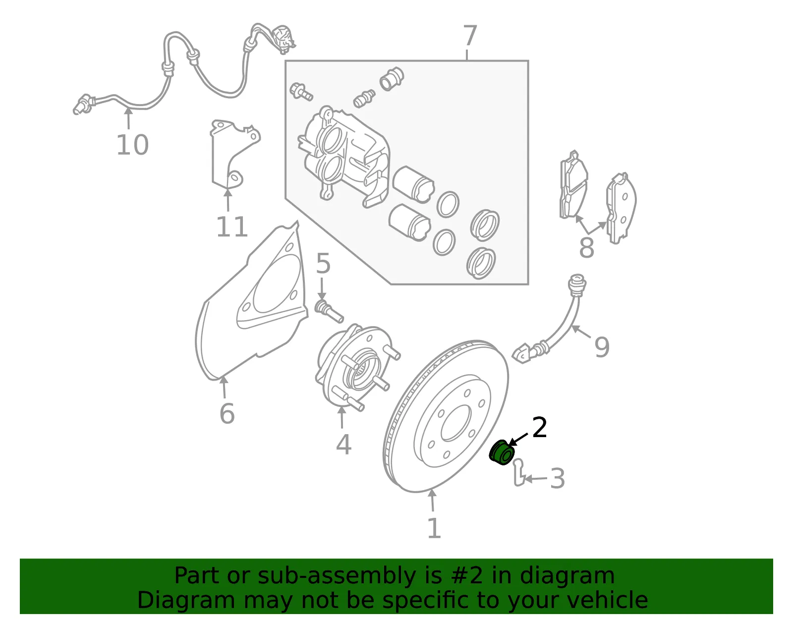 Axle Nut - Nissan (40262-2Y00A) - view 4
