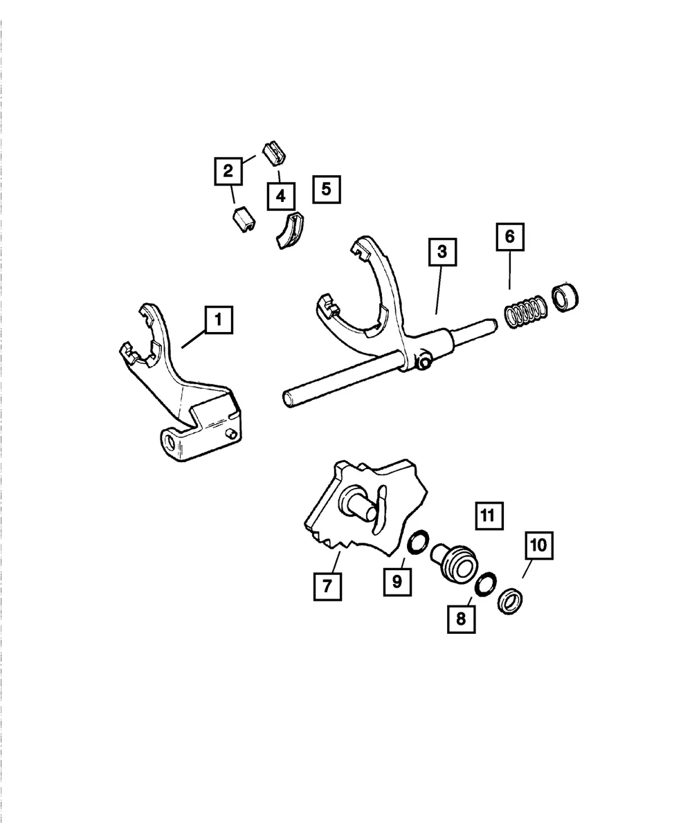 Transfer Case Shift Fork Bushing - Mopar (4167969) - view 5