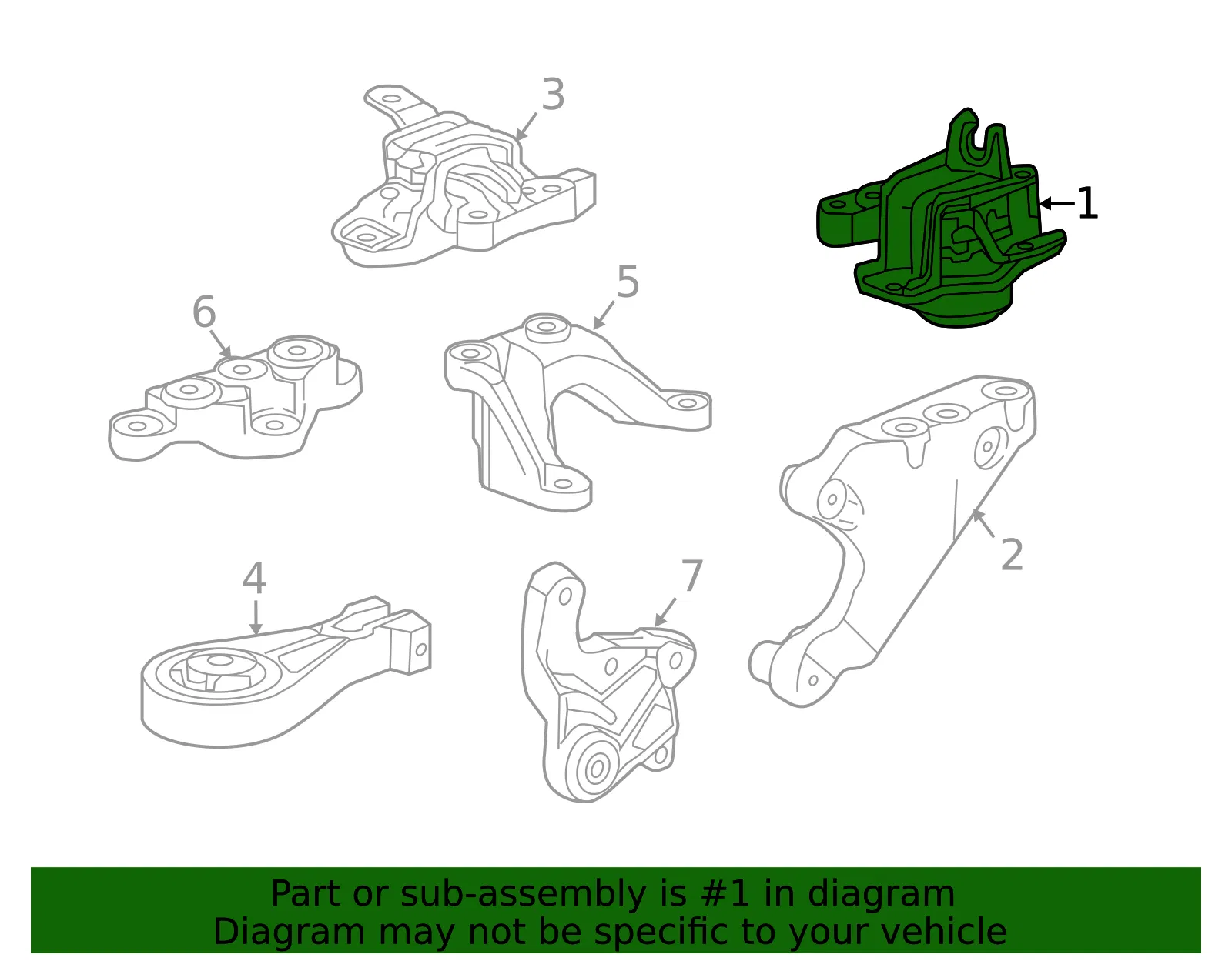 Engine Mount - ACDelco (42441516) - view 4