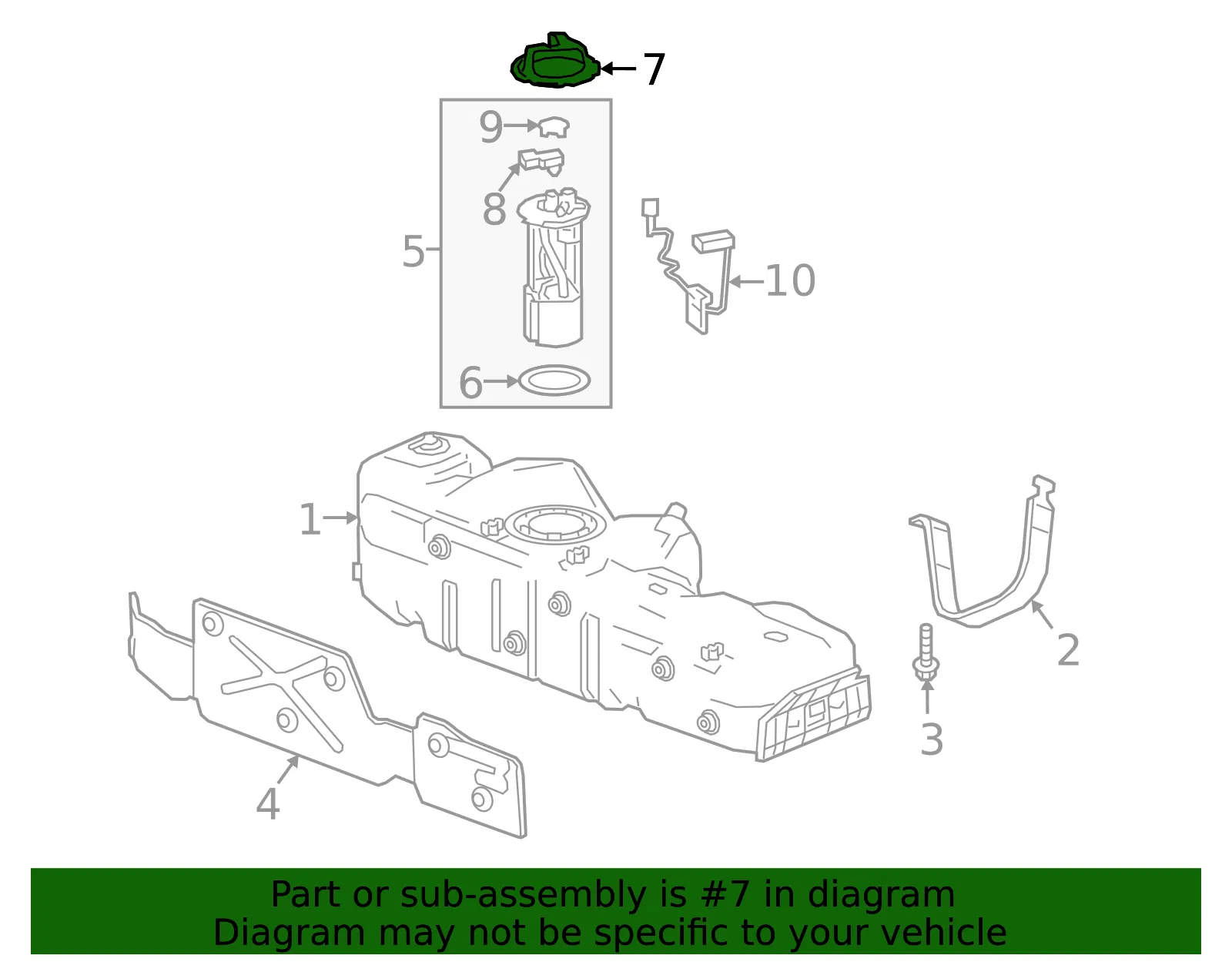 Fuel Tank Sending Unit Lock Ring - GM (42571234) - view 4