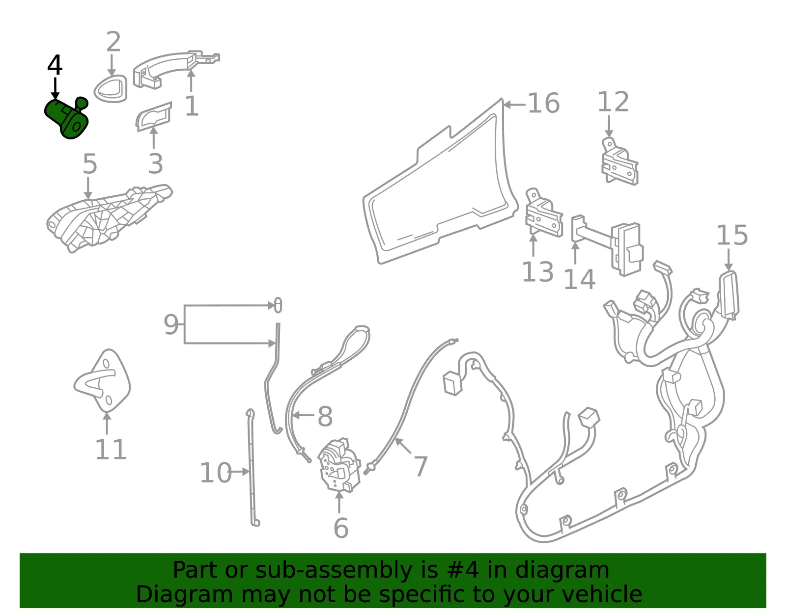 Lock Cylinder - GM (42732467) - view 3
